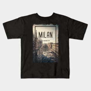 Milan city, Italy, the fashion capital of the world. Kids T-Shirt